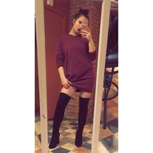 Long sleeve sweater dress